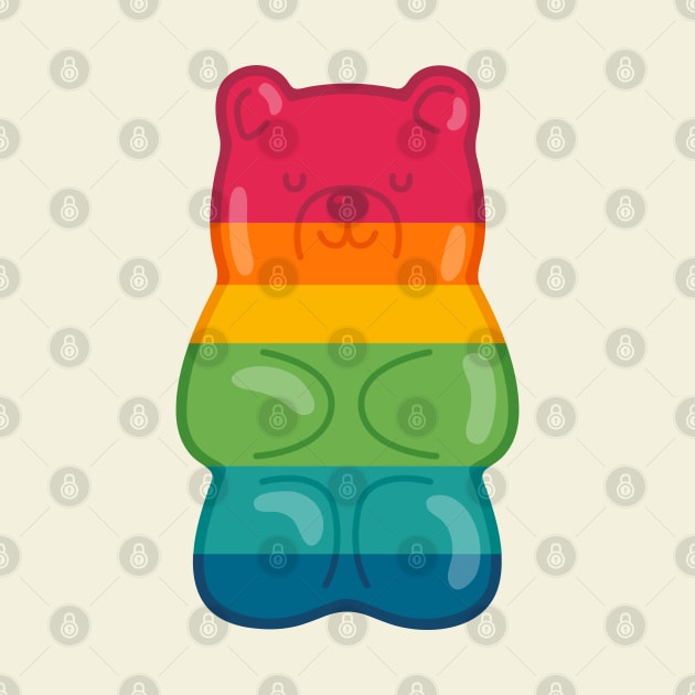 Rainbow Gummy Bear by AndyWestface