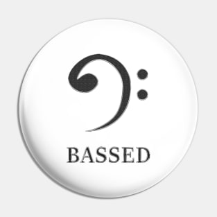 Bass clef for the based : Bassed clef Pin