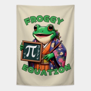 Pi day frog Tapestry