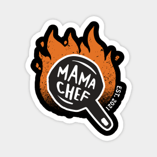 mama fire (dark background) Magnet