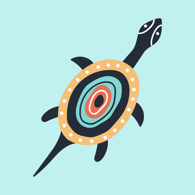 Tribal Boho Turtle by JunkyDotCom