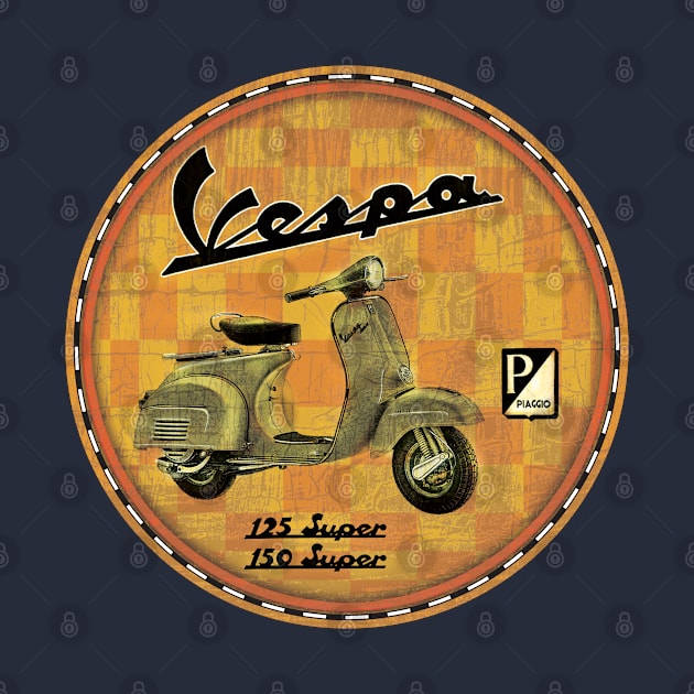 Vespa (amber) by Midcenturydave