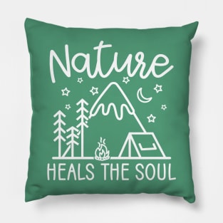 Nature Heals The Soul Hiking Camping Pillow