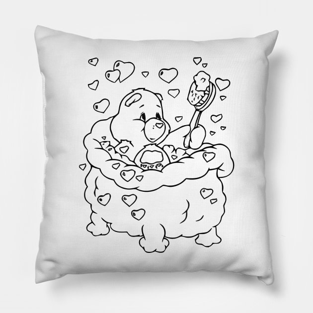 care bear bathe Pillow by SDWTSpodcast