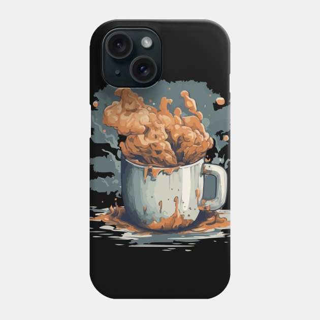 Great coffee waves Phone Case by Pixy Official