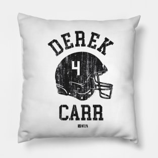 Derek Carr New Orleans Helmet Font Pillow