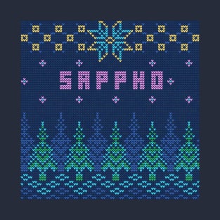 Ugly Christmas Sweater But For Sappho T-Shirt