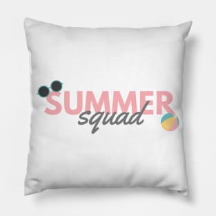 Summer Squad. Sun, Surf, Sand Design for Summer and Beach Lovers. Pillow