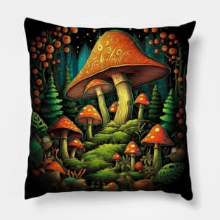 Mushroom Design Pillow