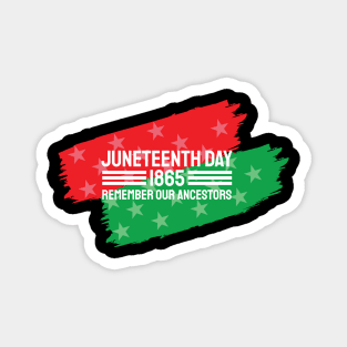 Juneteenth Remember our Ancestors, Black History Magnet