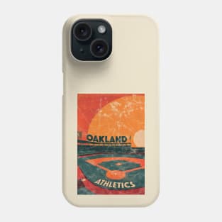 Midcentury Oakland Athletics Stadium Phone Case