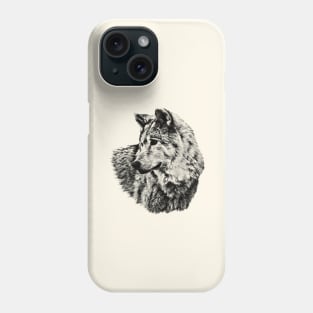 Wolf portrait Phone Case