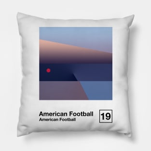 American Football 3 / Minimalist Graphic Poster Design Pillow