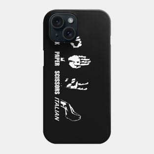 Rock Paper Scissors Italian Phone Case