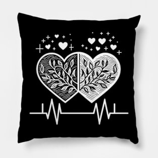 Heartbeat Connection Pillow