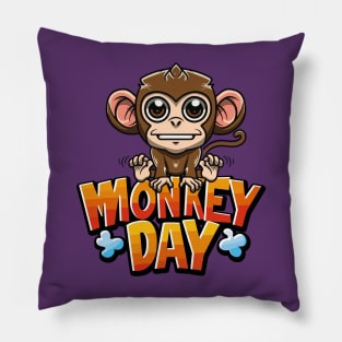 Monkey Day – December Pillow