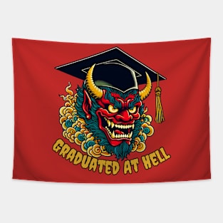 Graduation devil Tapestry