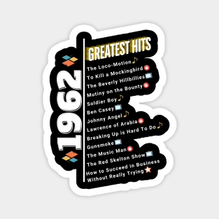 1962 Time Capsule Era - Front & Back - Retro Pop Culture Magnet