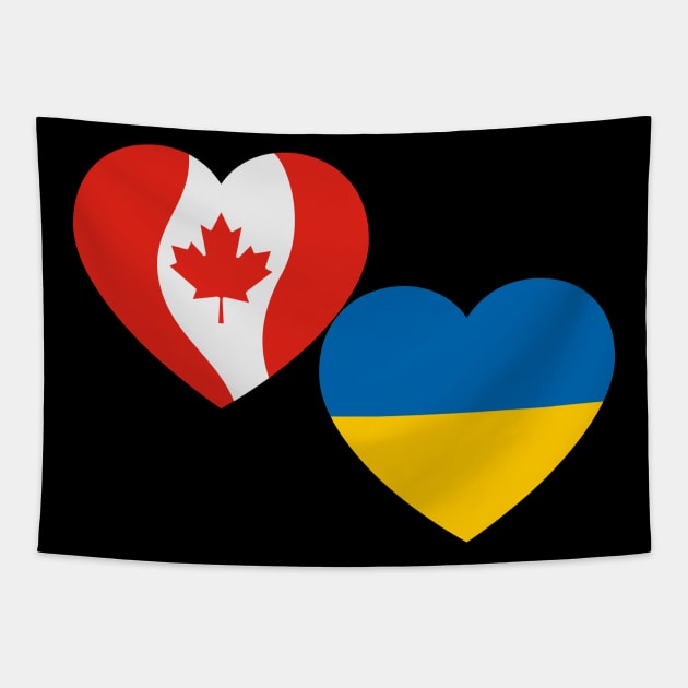 Canada support Ukraine Tapestry by Myartstor 