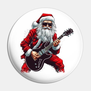 Guitar Santa Pin