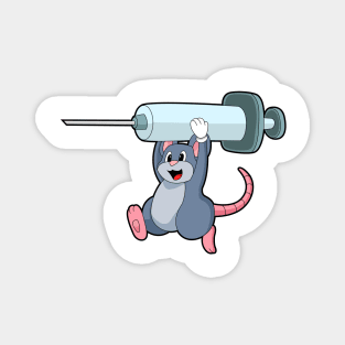Mouse as Nurse with Syringe Magnet