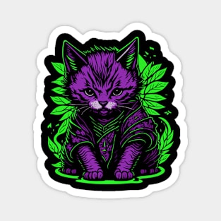 Kitten Samurai II Magnet