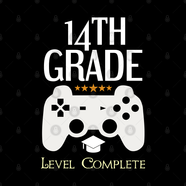 14th Grade Level Complete Video Gamer Birthday Gift by Tesszero