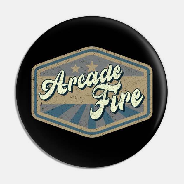 vintage Arcade Fire Pin by KOKOS PAPA