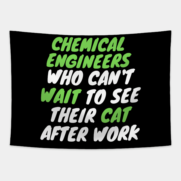 chemical engineer cat after work Tapestry by SnowballSteps