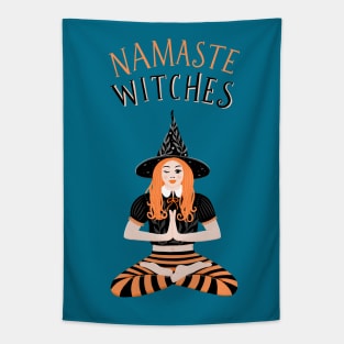 Namaste Witches Tapestry