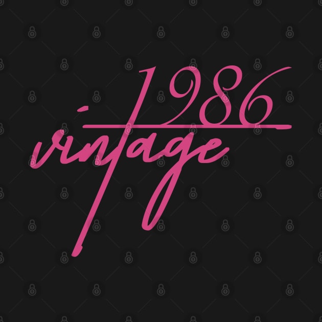 1986 Vintage. 34th Birthday Cool Gift Idea by FromHamburg