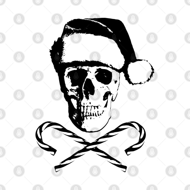 CHRISTMAS HOLIDAY SKULL by KERZILLA