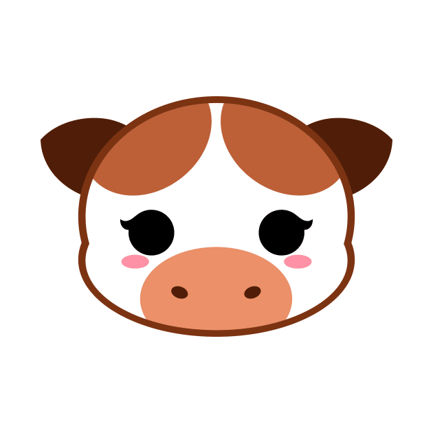 Cute Chocolate Milk Cow by alien3287