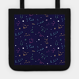 Zodiac Signs Pattern Constellation Tote