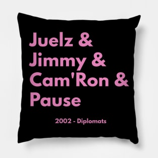 Harlem World Dips 2002 (Pause in Pink) Pillow