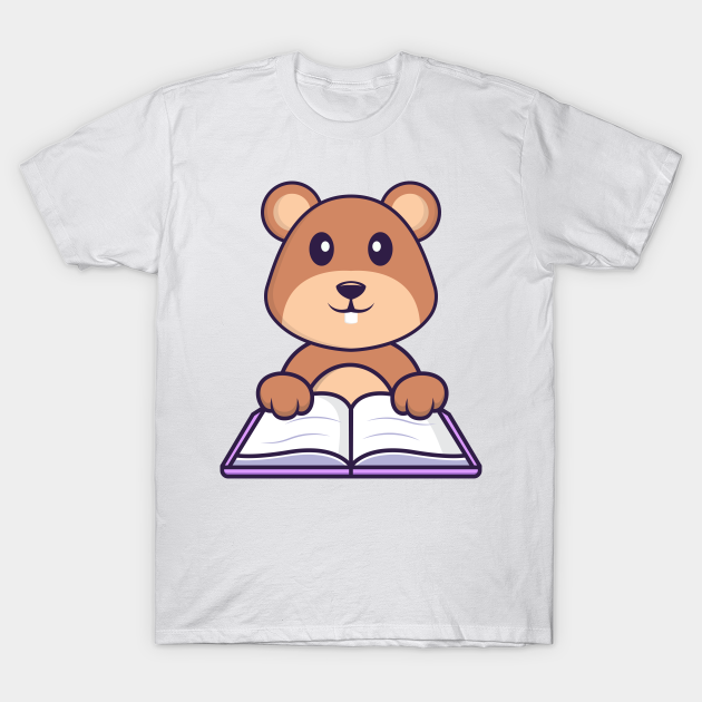 Discover Cute squirrel reading a book. - Book - T-Shirt