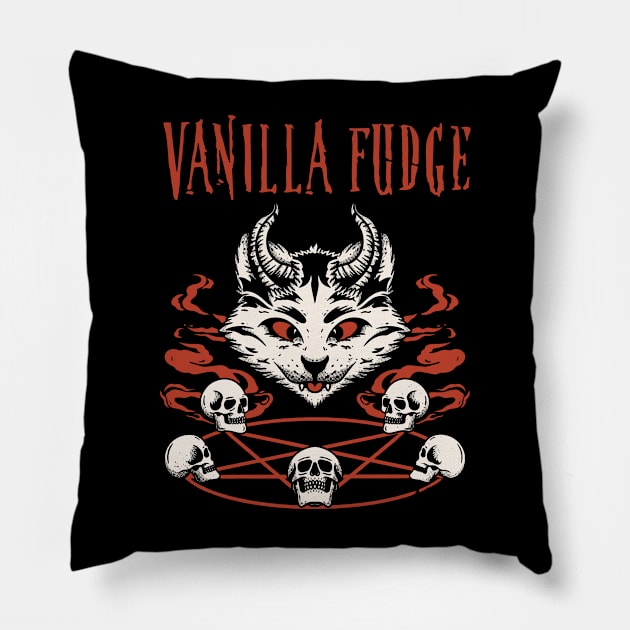 vanilla fudge the catanic Pillow by matilda cloud