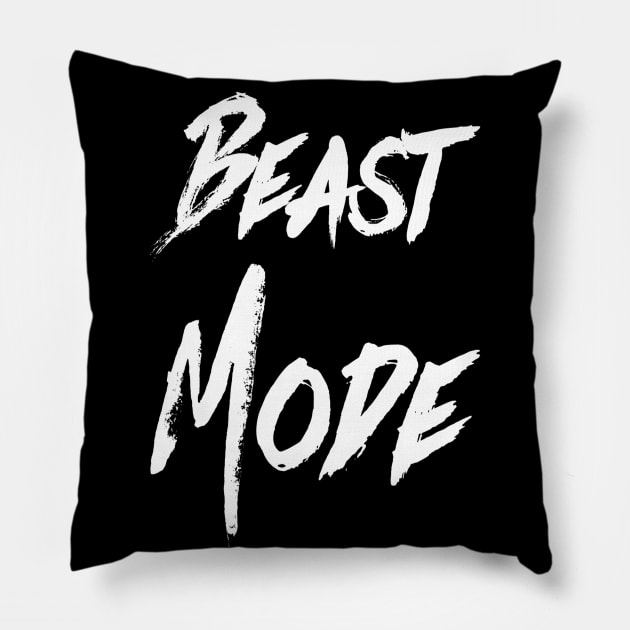 Beast Mode | Motivational Design | Inspirational Workout Shirt Pillow by DesignsbyZazz