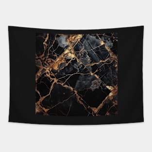 Golden Noir Marble Tapestry