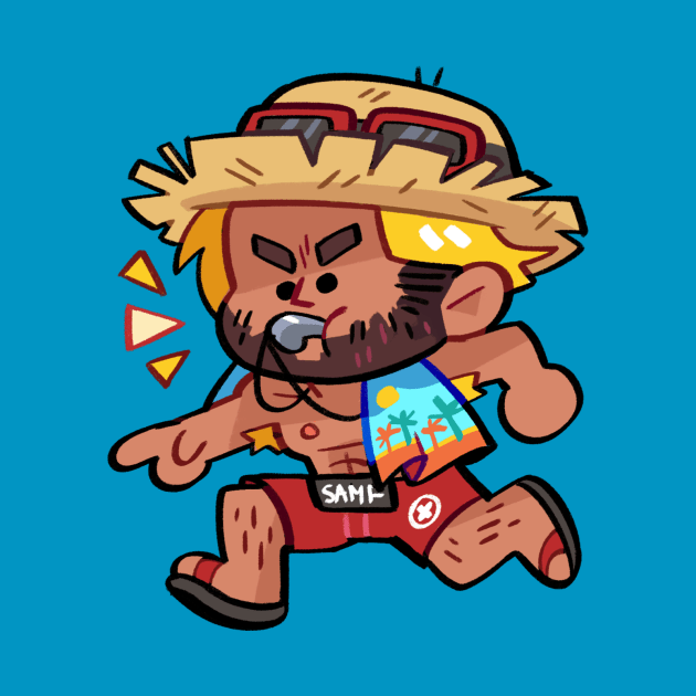 Beach Bod Mccree by giraffalope