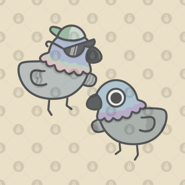 Coo Pigeons by pbanddoodles