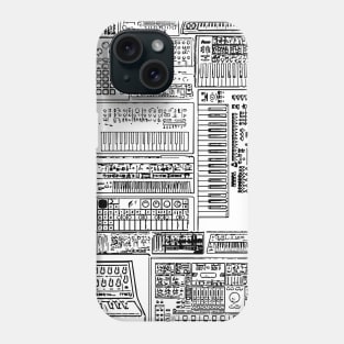 Synthesizer and Drum machine Square collection Phone Case