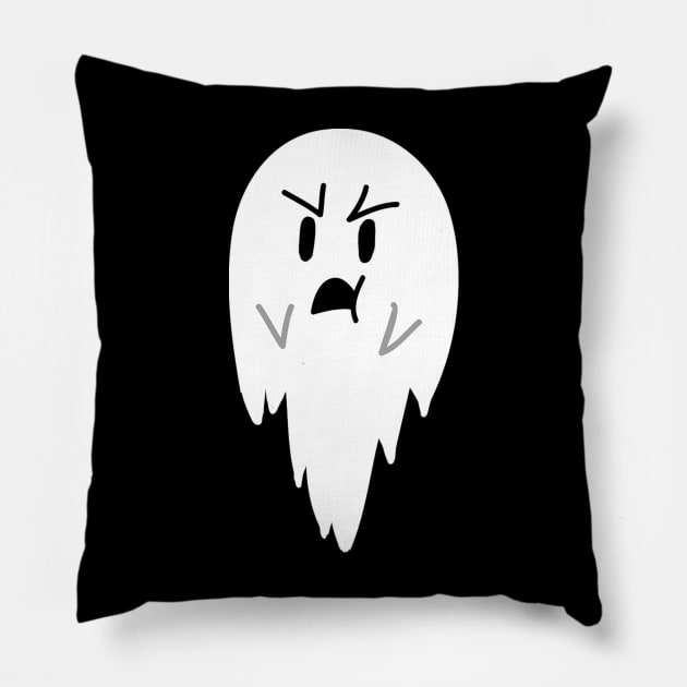 Pouty Ghost Pillow by saradaboru