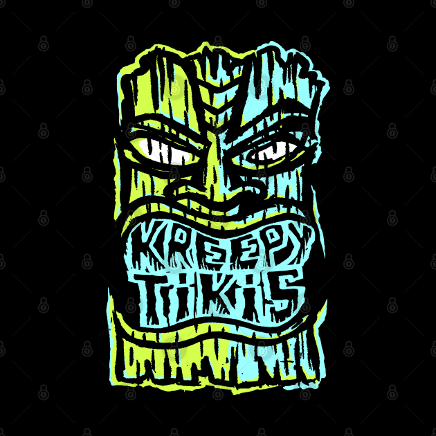 Kreepy Tikis logo Green Aqua by The_Kreepy_Tikis