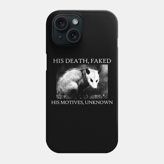 OPOSSUM Death Faked Phone Case by giovanniiiii