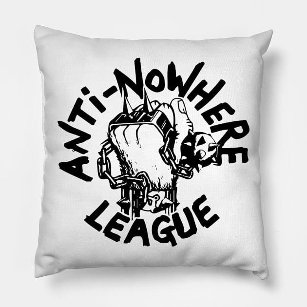 Anti Nowhere League Pillow by CosmicAngerDesign