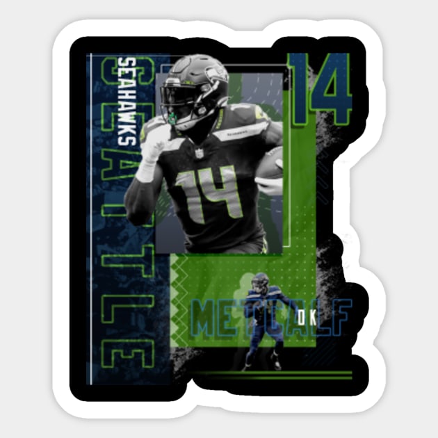 DK Metcalf 14 Sticker