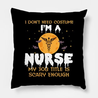 Funny halloween nurse Pillow