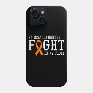 Leukemia Cancer Awareness Shirt Gift Granddaughter Phone Case