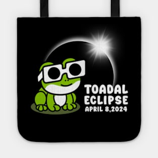 Total Solar Eclipse April 8 2024 Funny Frog Tote